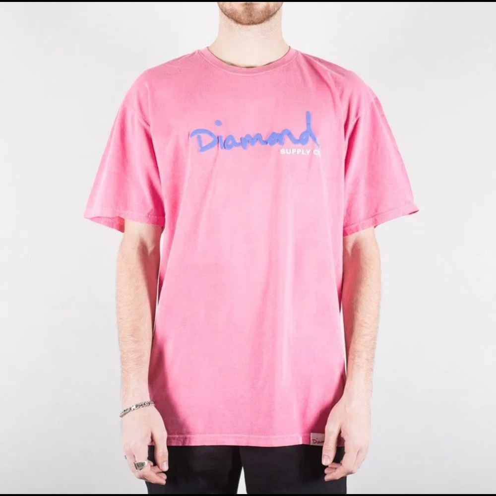 OG Script Overdyed Tee By Diamond Supply - Picture 2 of 3